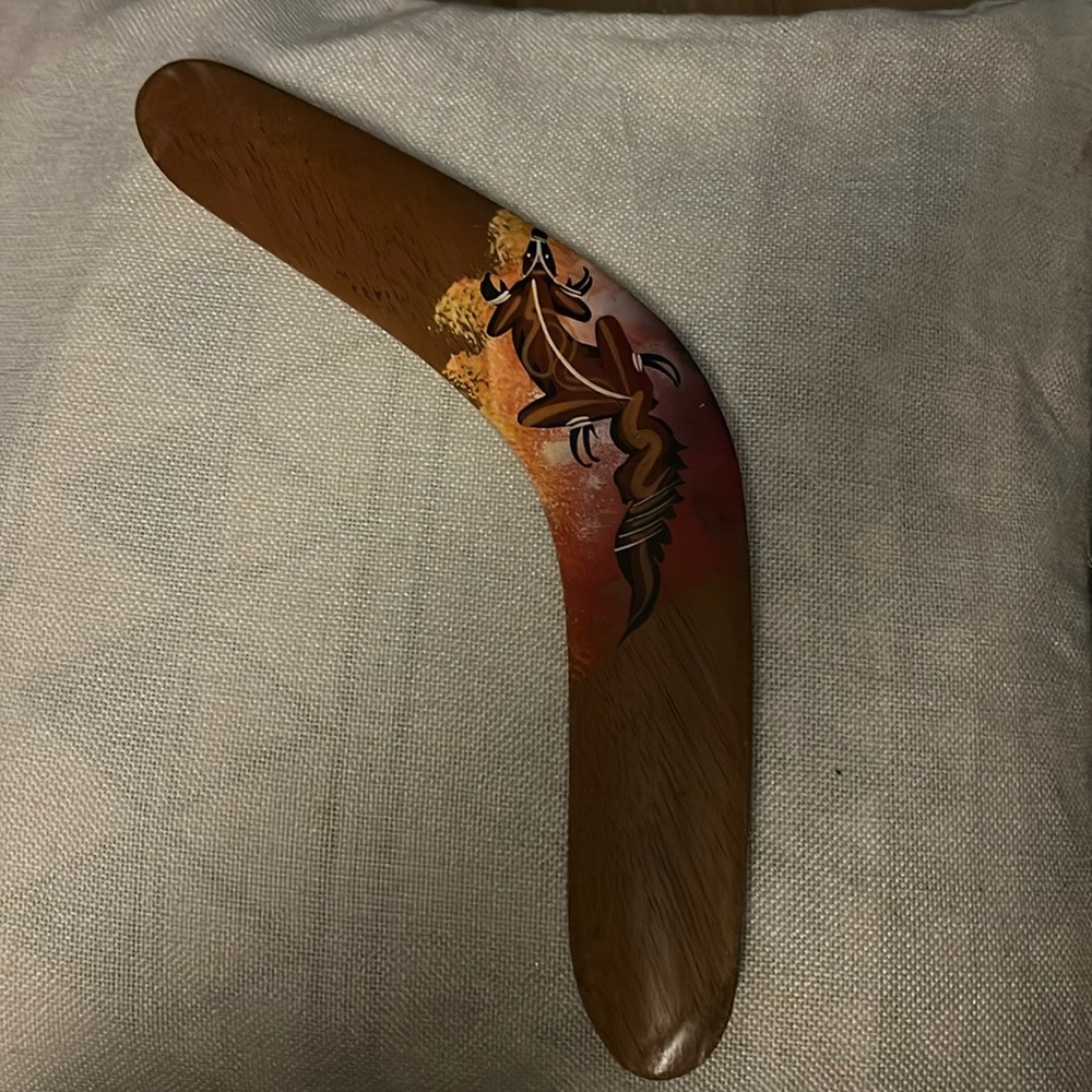 Vintage handcrafted Jabiru Boomerang